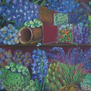 At the flower shop.