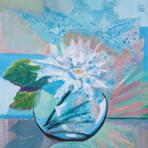 Snow frozen on the Petals.